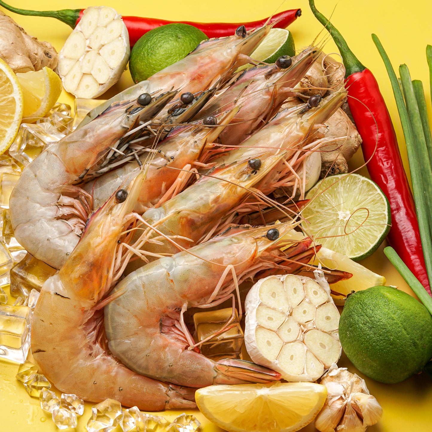 Red Leg Prawns