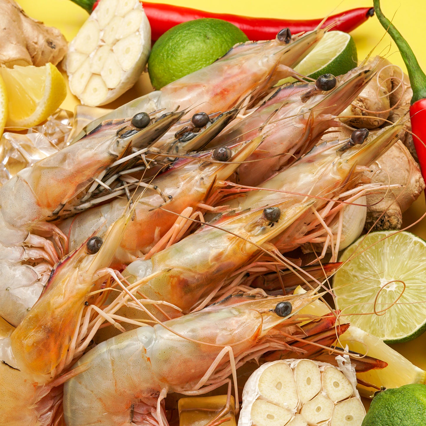 Red Leg Prawns