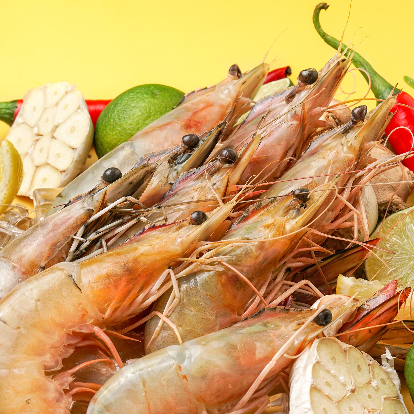 Red Leg Prawns
