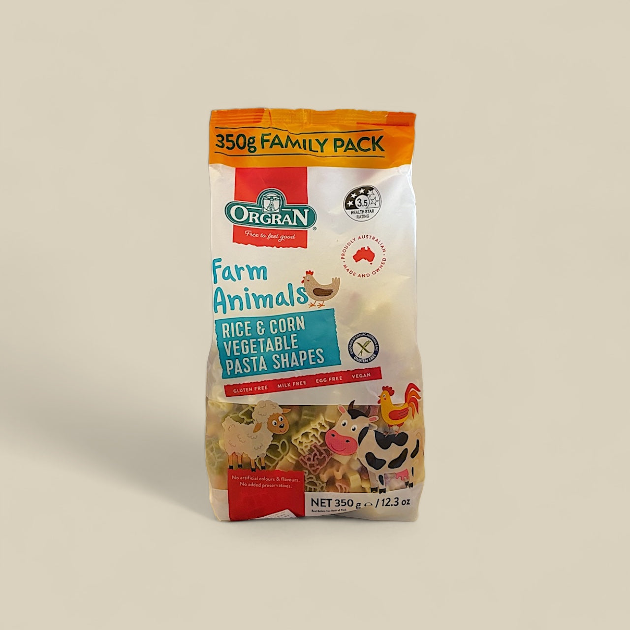 Orgran Gluten Free Animal Pasta (350g)